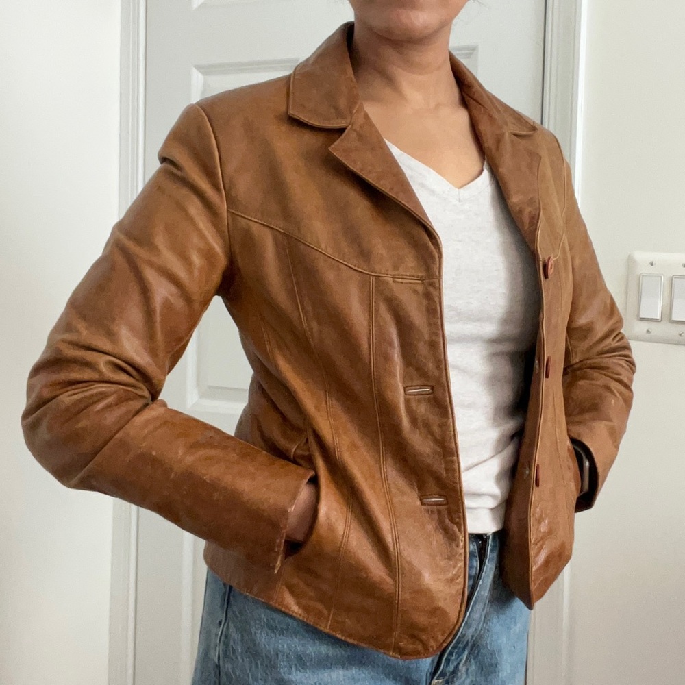 Vintage Genuine Leather Jacket